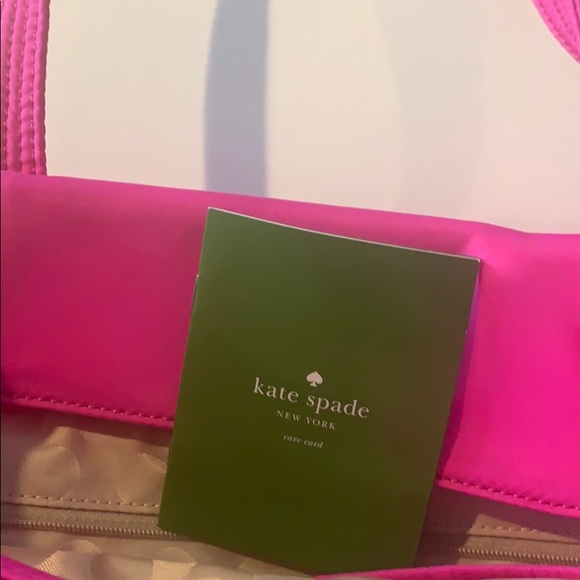 NWOT Kate Spade Pink Nylon Handbag - Picture 3 of 6